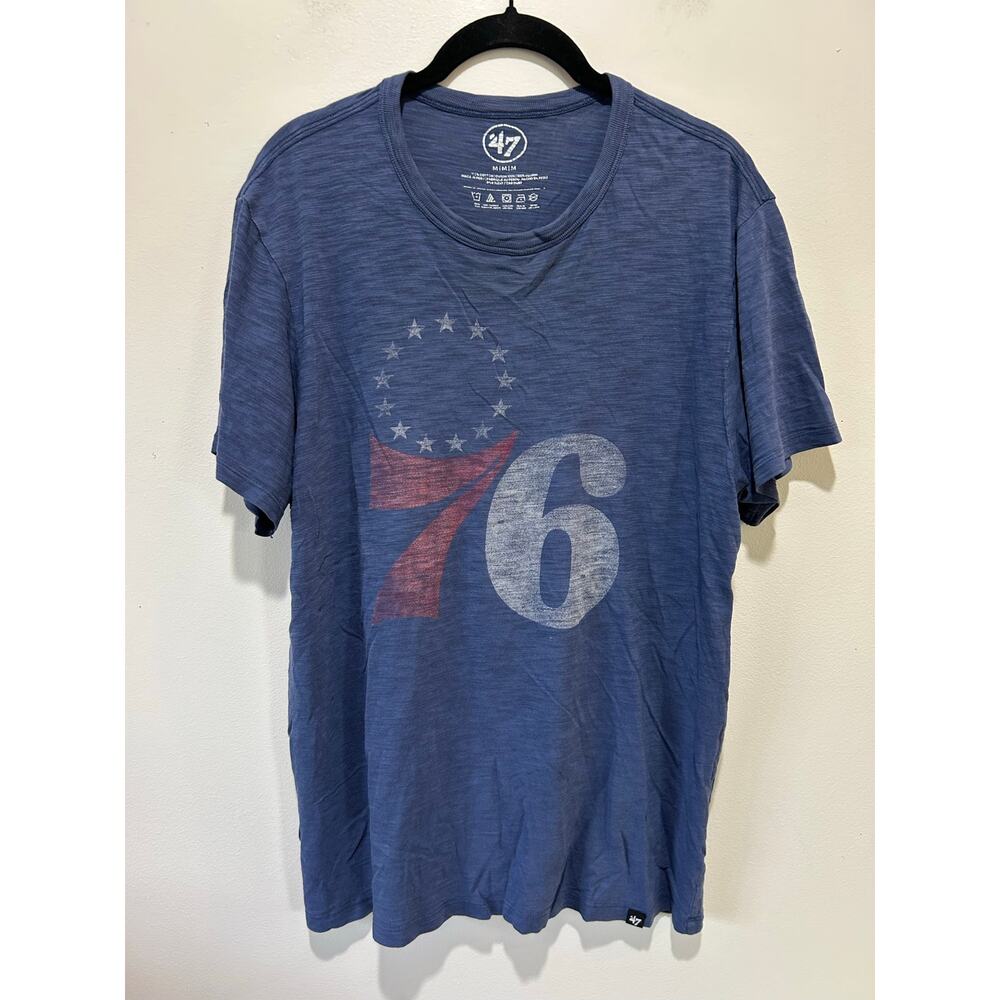 '47 Philadelphia 76ers t shirt blue size M mens
